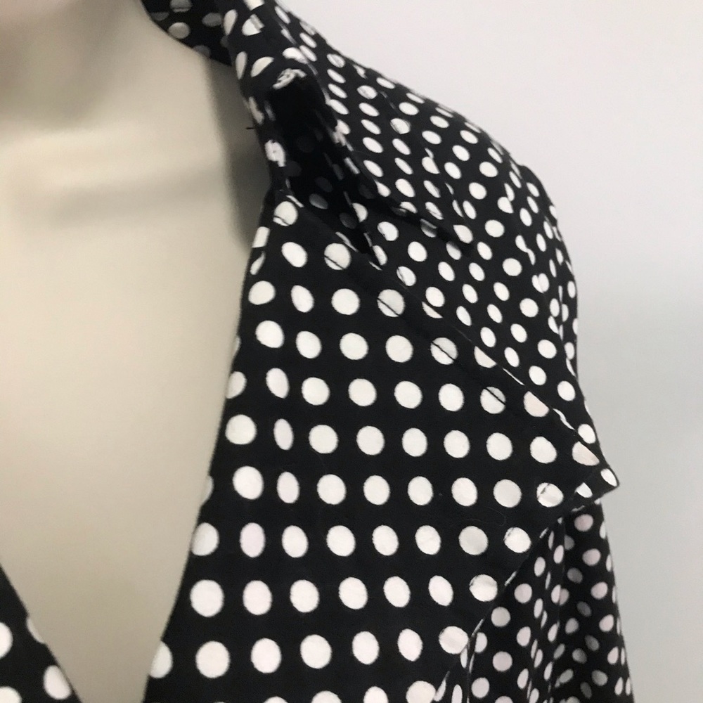 Vertigo Polkadot Trench Coat Size XS - Picture 3 of 12